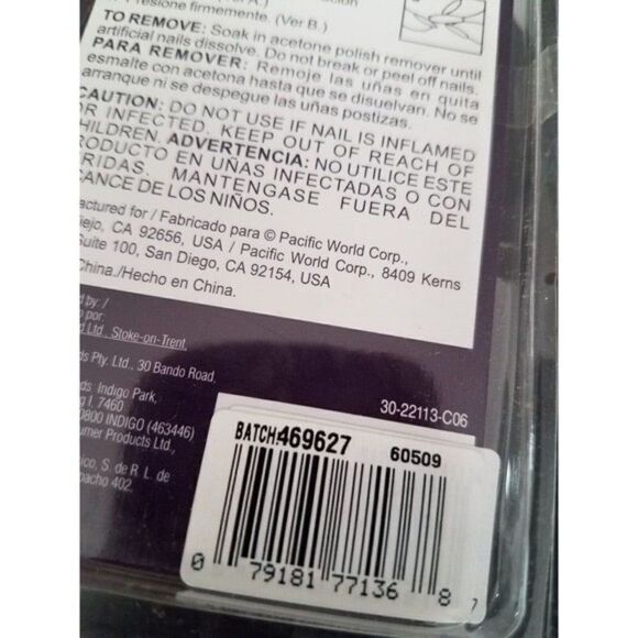 Artificial Nails by Nailene #21101 Nude & Argyle Pattern Tip 24 Nails - Picture 5 of 5